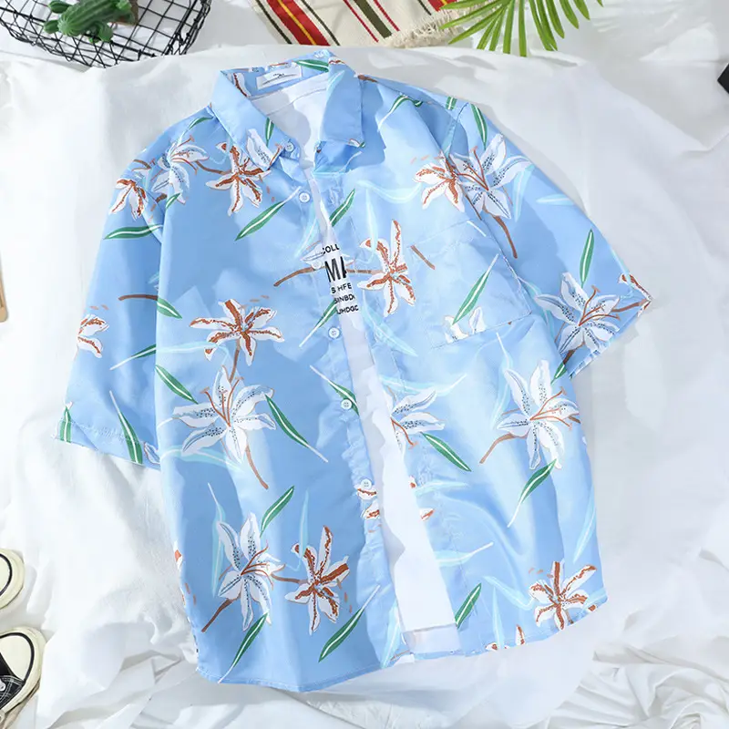 Hainan Island Printed Short Sleeve Shirt for Men Women - Image 2