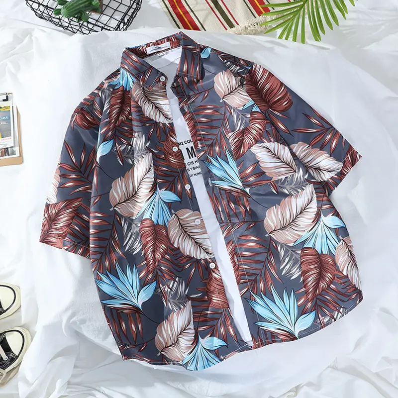 Hainan Island Printed Short Sleeve Shirt for Men Women - Image 9