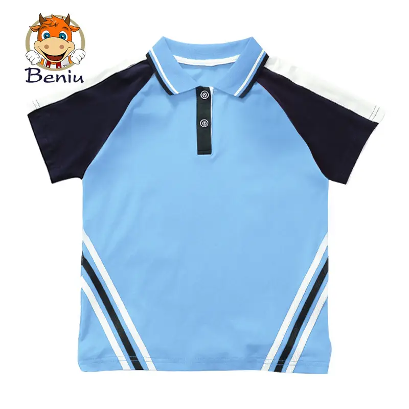 Primary School Kids Spring Uniform Light Blue Track Suit