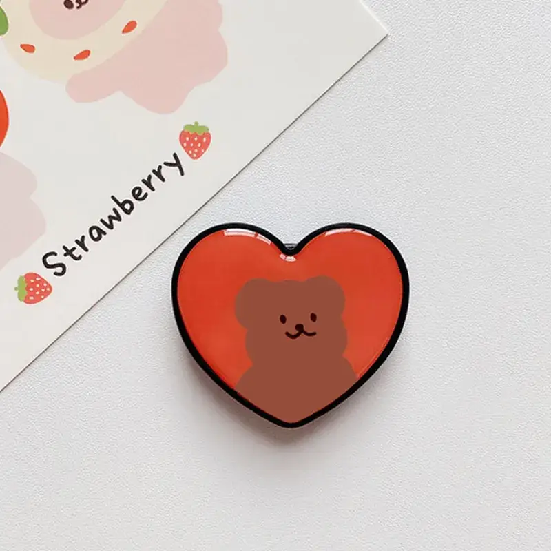 Heart Shaped Mobile Phone Airbag Bracket with "Hope World" Logo - Image 10