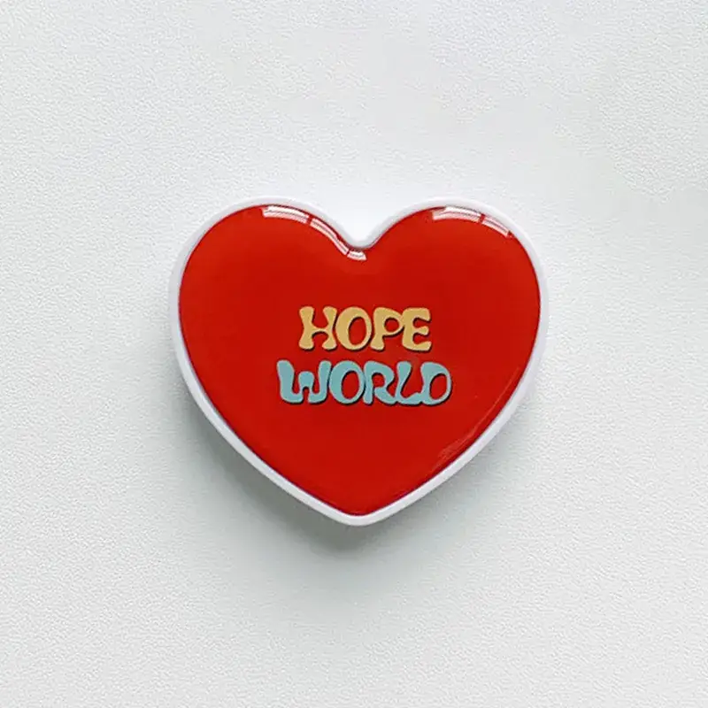 Heart Shaped Mobile Phone Airbag Bracket with "Hope World" Logo - Image 16