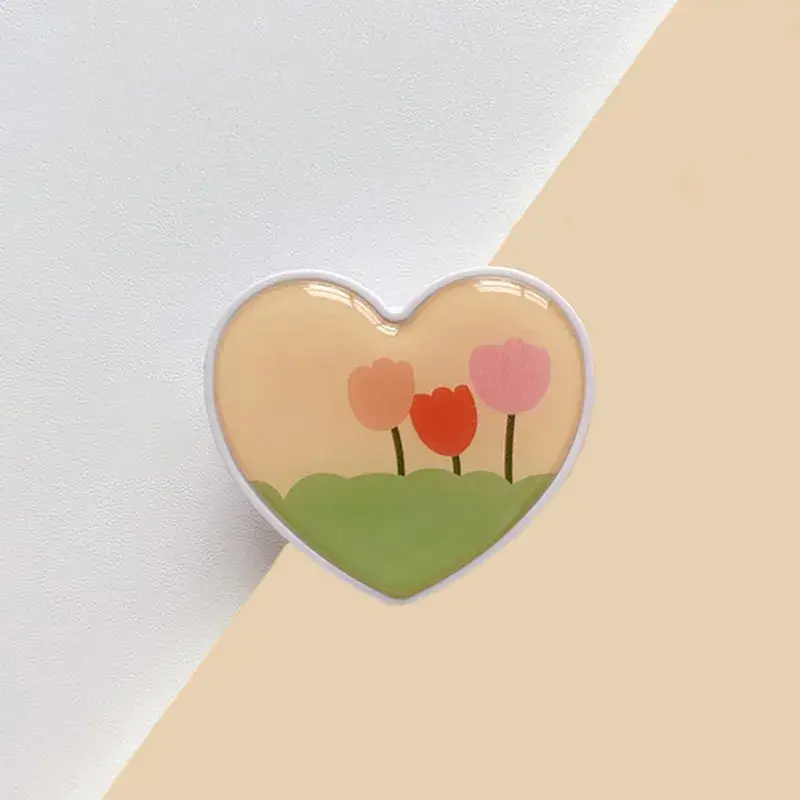Heart Shaped Mobile Phone Airbag Bracket with "Hope World" Logo - Image 4