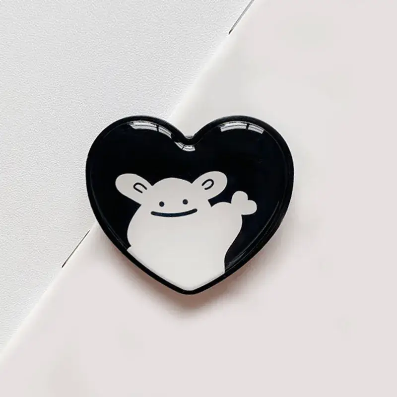 Heart Shaped Mobile Phone Airbag Bracket with "Hope World" Logo - Image 6