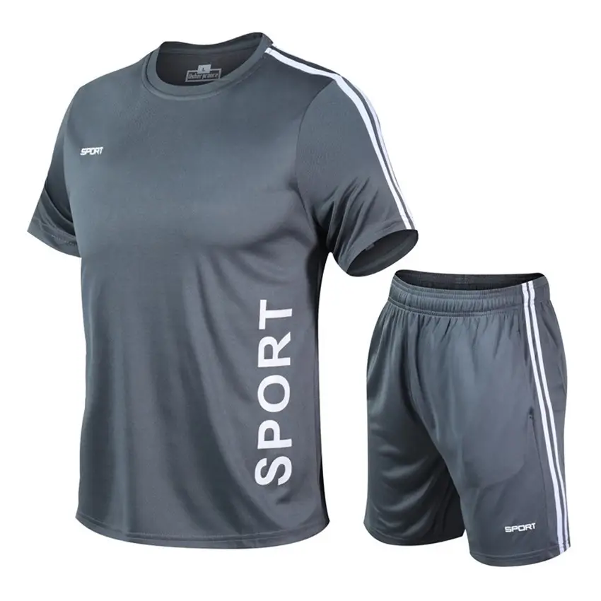 Men Black 2Pc Basketball Workout Shorts Set