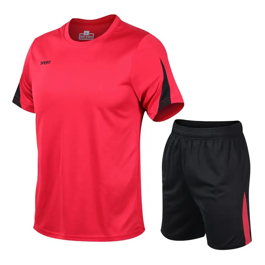 Men Black 2Pc Basketball Workout Shorts Set