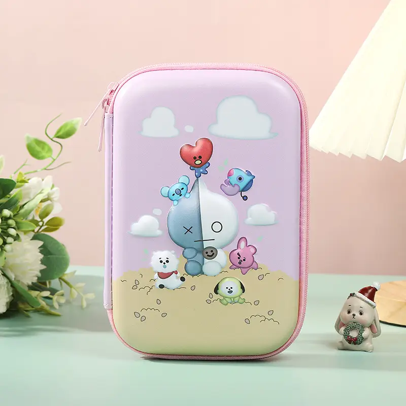 Pink Unicorn Cartoon Pencil Box for Girls Boys