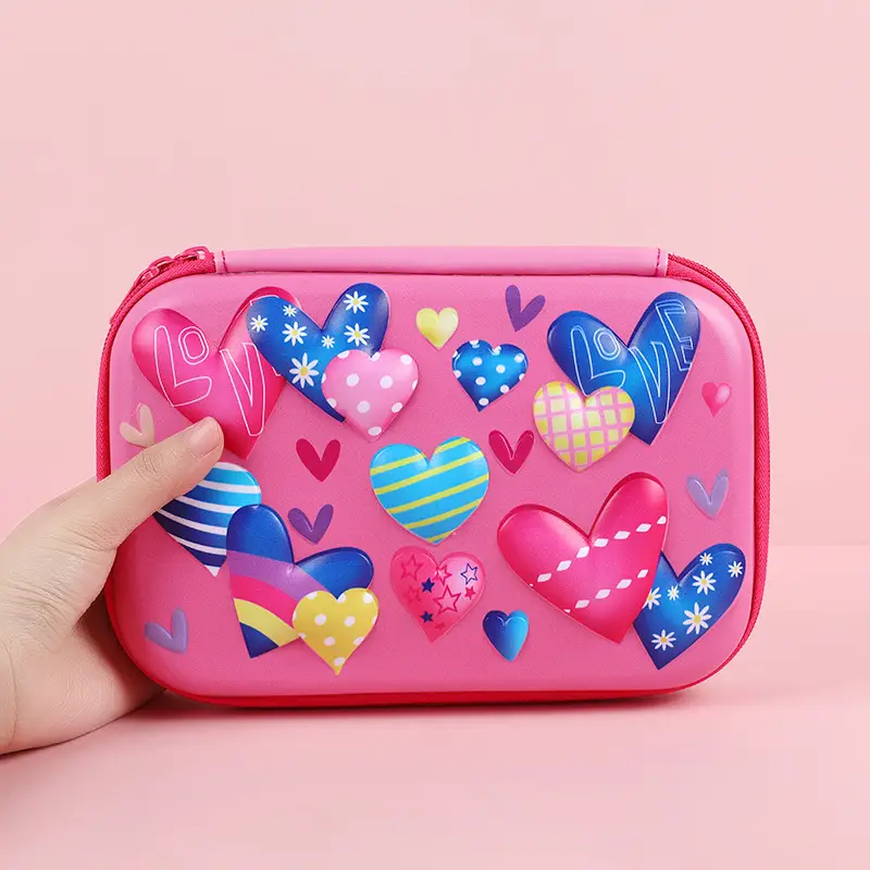Pink Unicorn Cartoon Pencil Box for Girls Boys