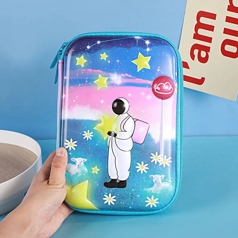 Pink Unicorn Cartoon Pencil Box for Girls Boys