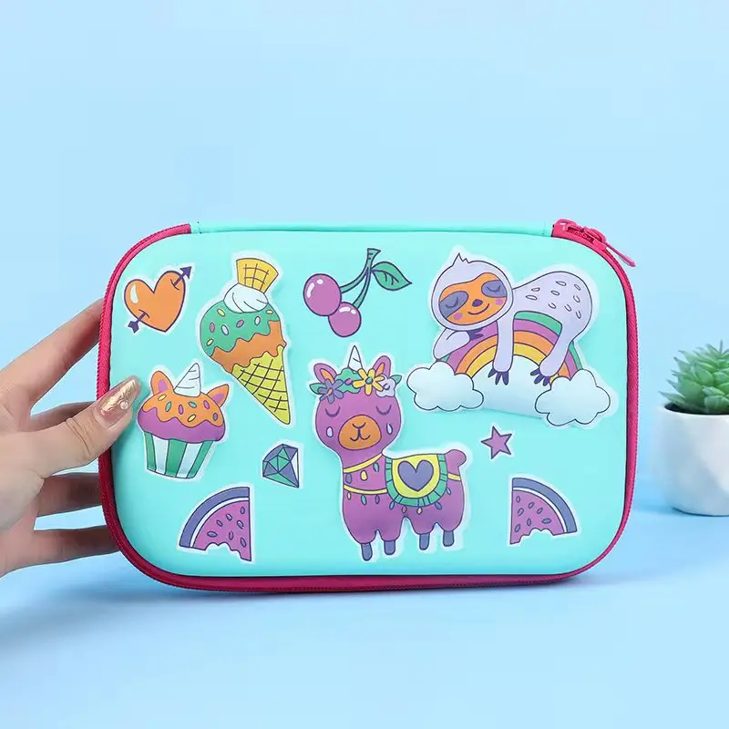 Pink Unicorn Cartoon Pencil Box for Girls Boys