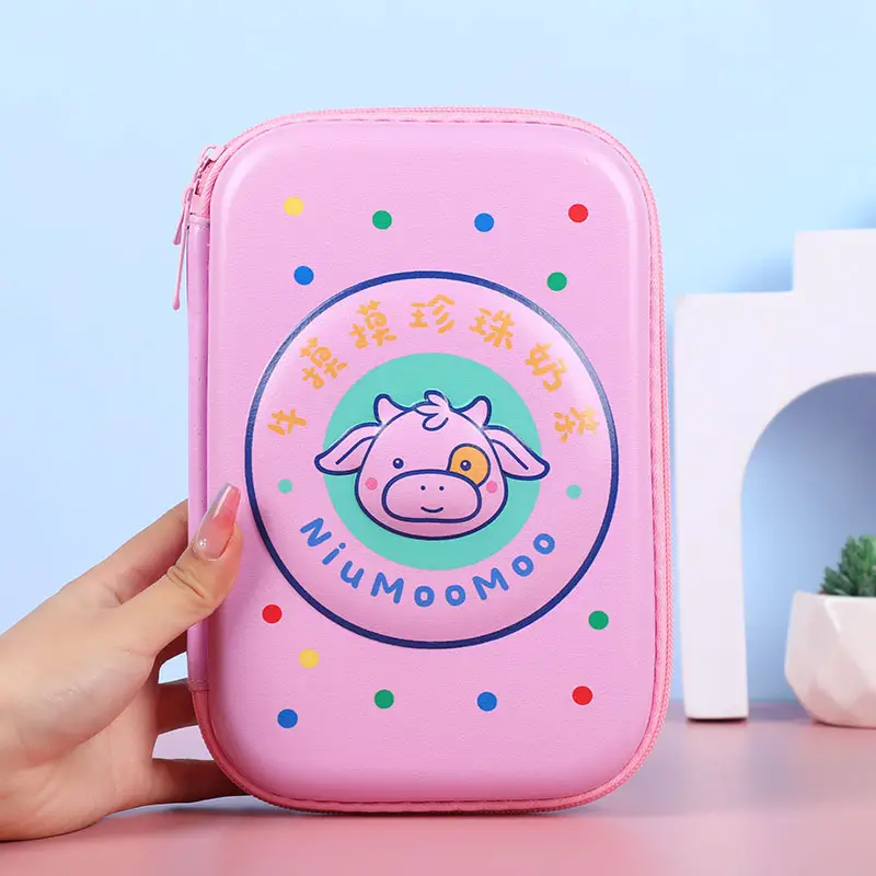 Pink Unicorn Cartoon Pencil Box for Girls Boys