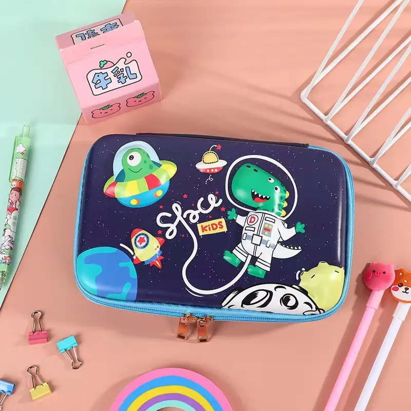 Pink Unicorn Cartoon Pencil Box for Girls Boys