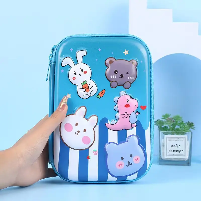 Pink Unicorn Cartoon Pencil Box for Girls Boys