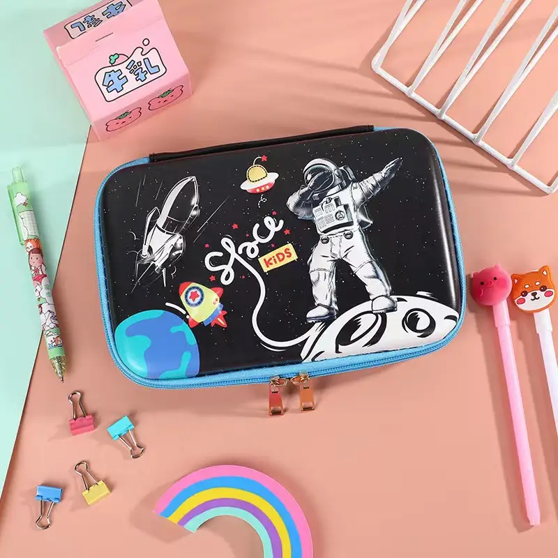 Pink Unicorn Cartoon Pencil Box for Girls Boys