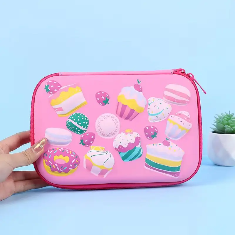 Pink Unicorn Cartoon Pencil Box for Girls Boys
