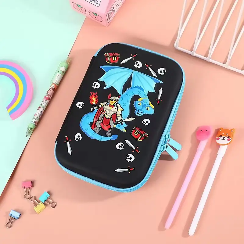 Pink Unicorn Cartoon Pencil Box for Girls Boys