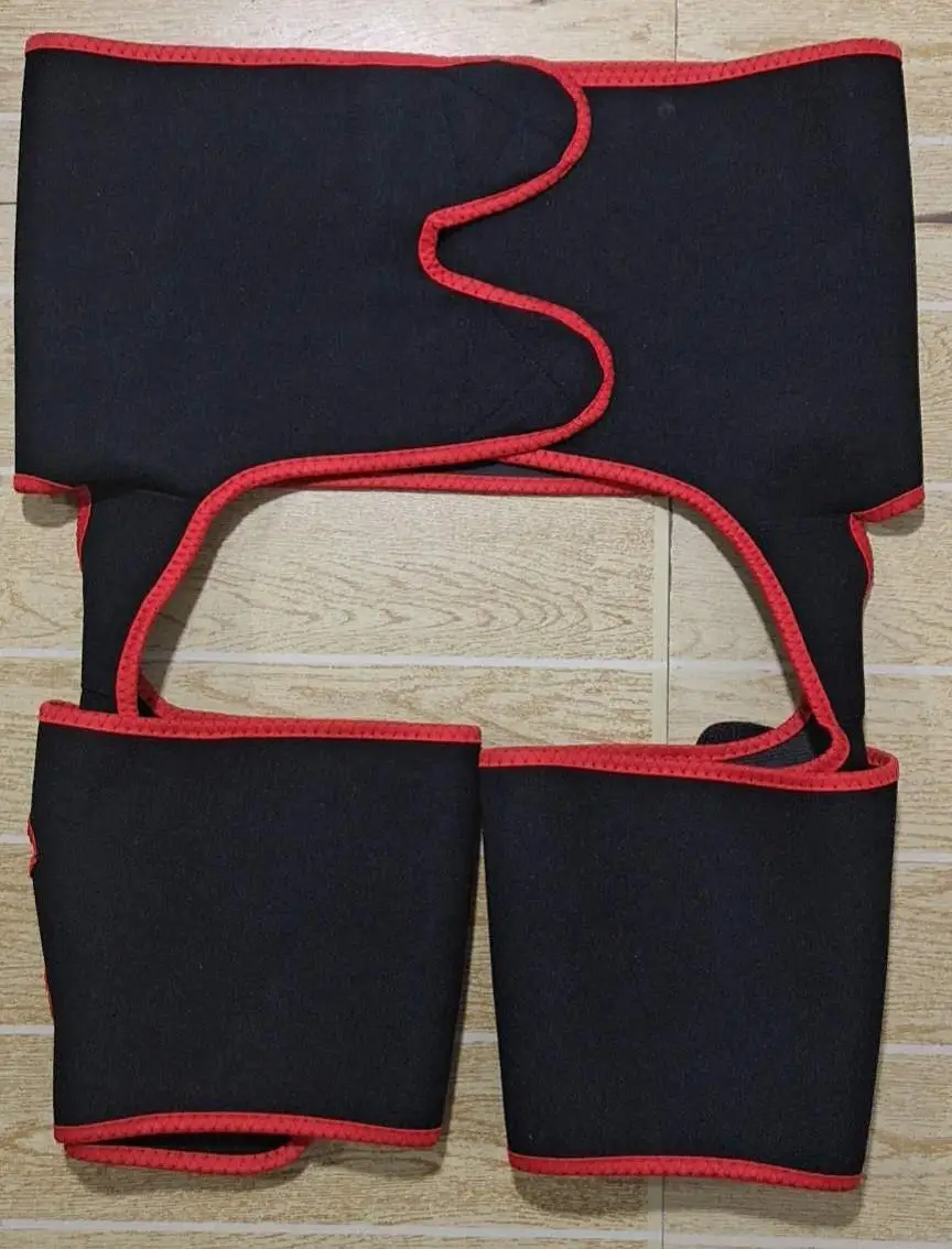 Three-in-One Waist & Thigh Trimmer Belt Black Pink