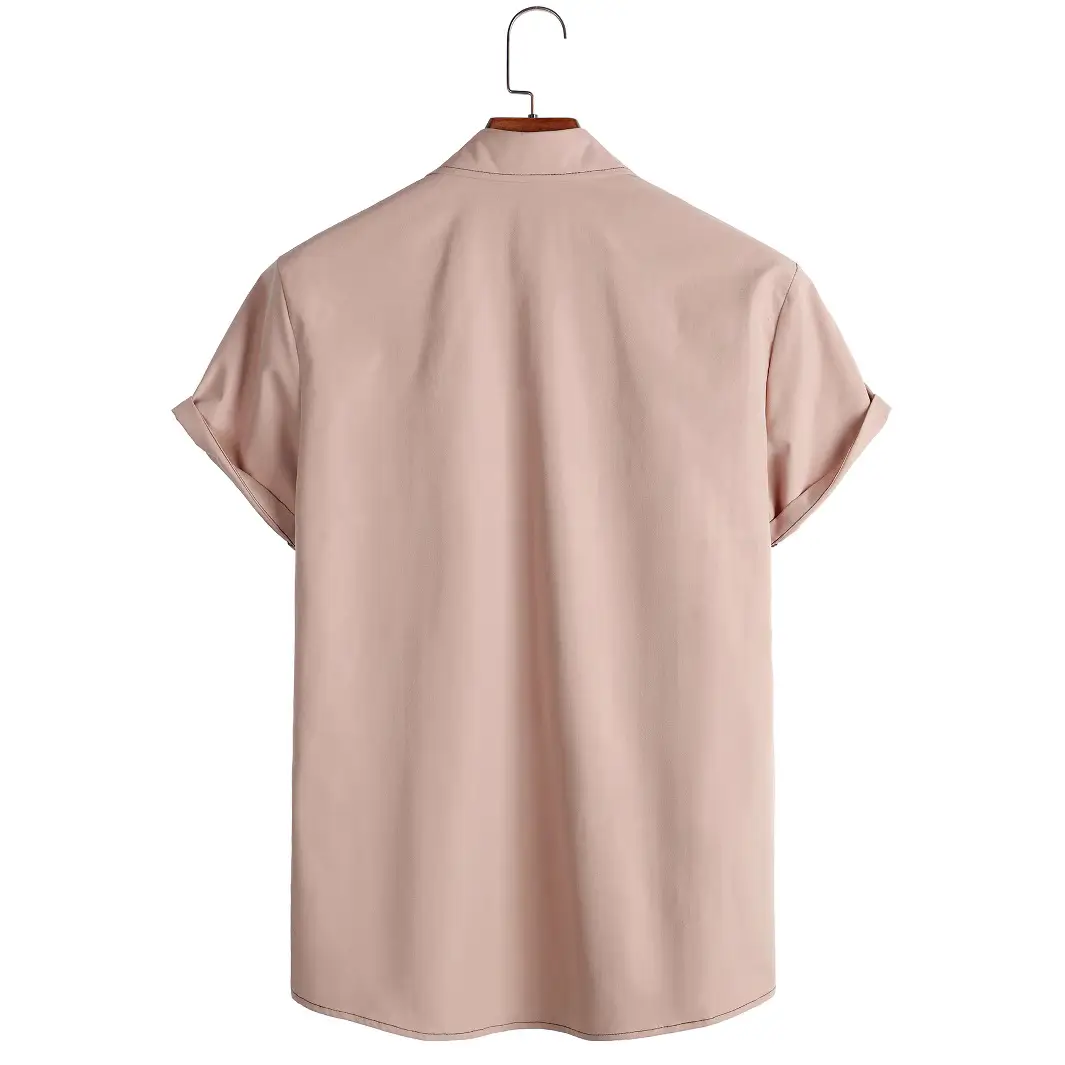 Men's Beige Button Down Shirt 2022