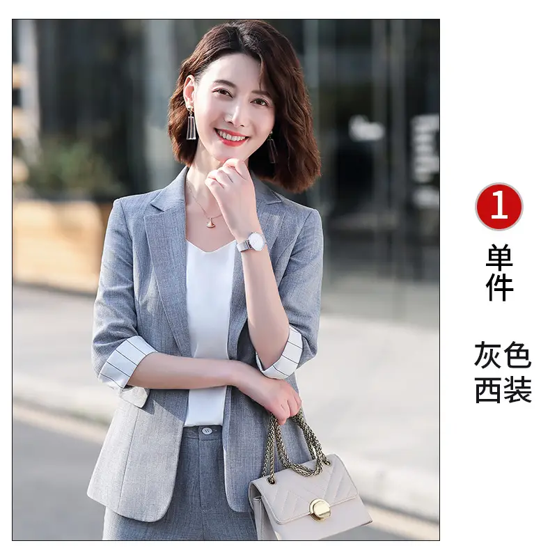 8H235 gray one-piece suit