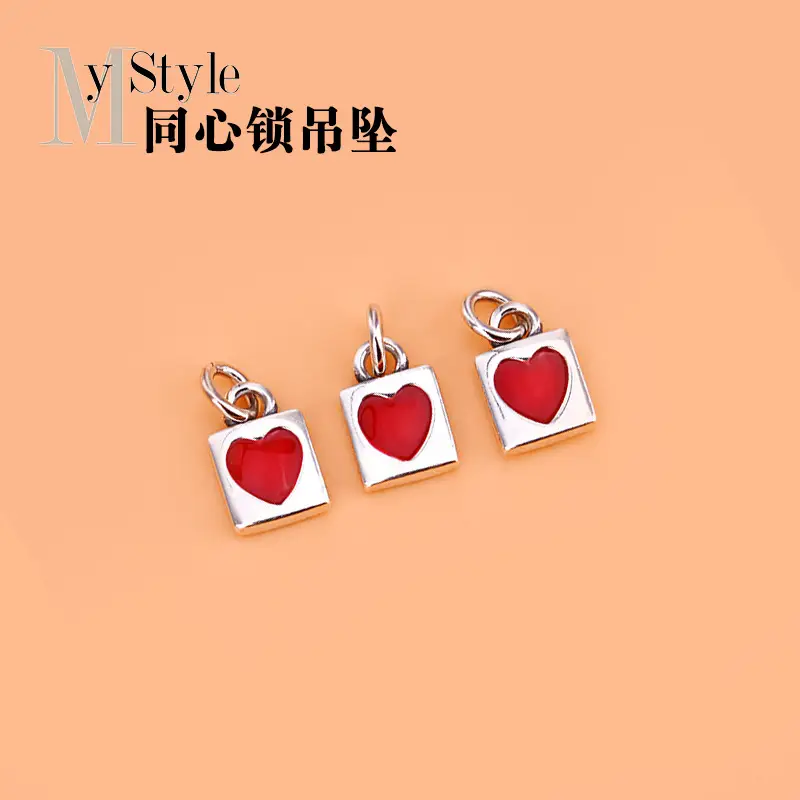 S925 Sterling Silver Love Lock Pendant Set - Image 3