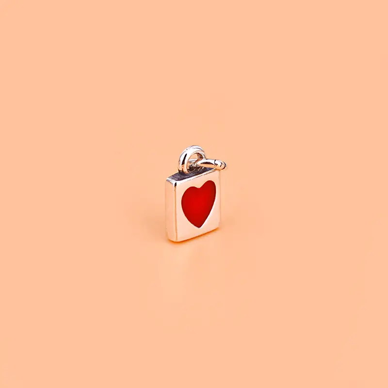 S925 Sterling Silver Love Lock Pendant Set - Image 4