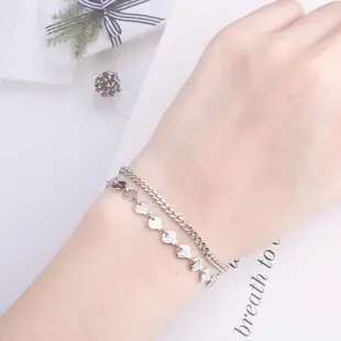 Titanium Steel Men Women Chain Bracelet Retro Spliced — feature 11