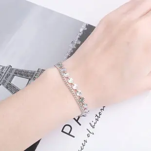 Titanium Steel Men Women Chain Bracelet Retro Spliced — feature 5