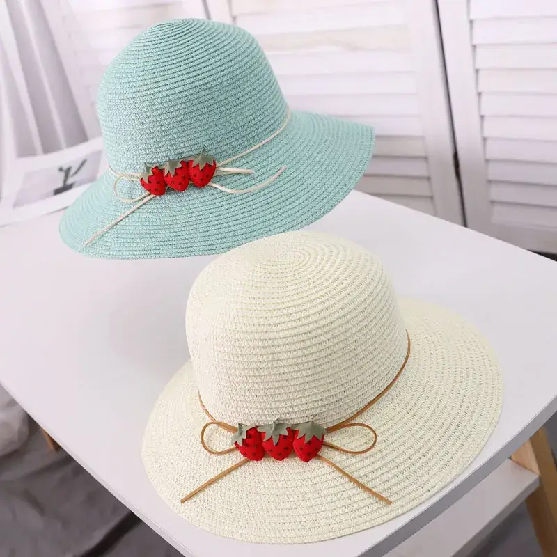Women Straw Hat Summer Sunscreen Big Brim Beach Hat - Image 7