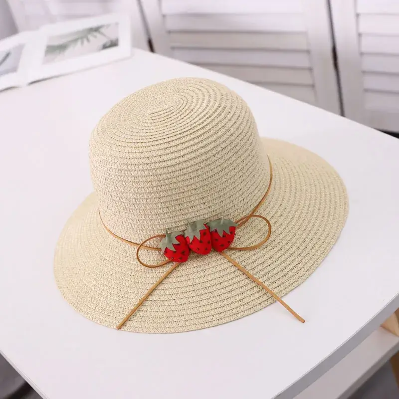 Women Straw Hat Summer Sunscreen Big Brim Beach Hat - Image 9