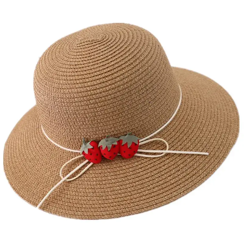 Women Straw Hat Summer Sunscreen Big Brim Beach Hat - Image 10