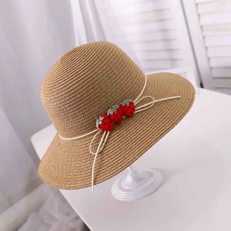 Women Straw Hat Summer Sunscreen Big Brim Beach Hat — feature 25