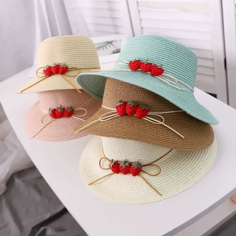 Women Straw Hat Summer Sunscreen Big Brim Beach Hat — feature 3