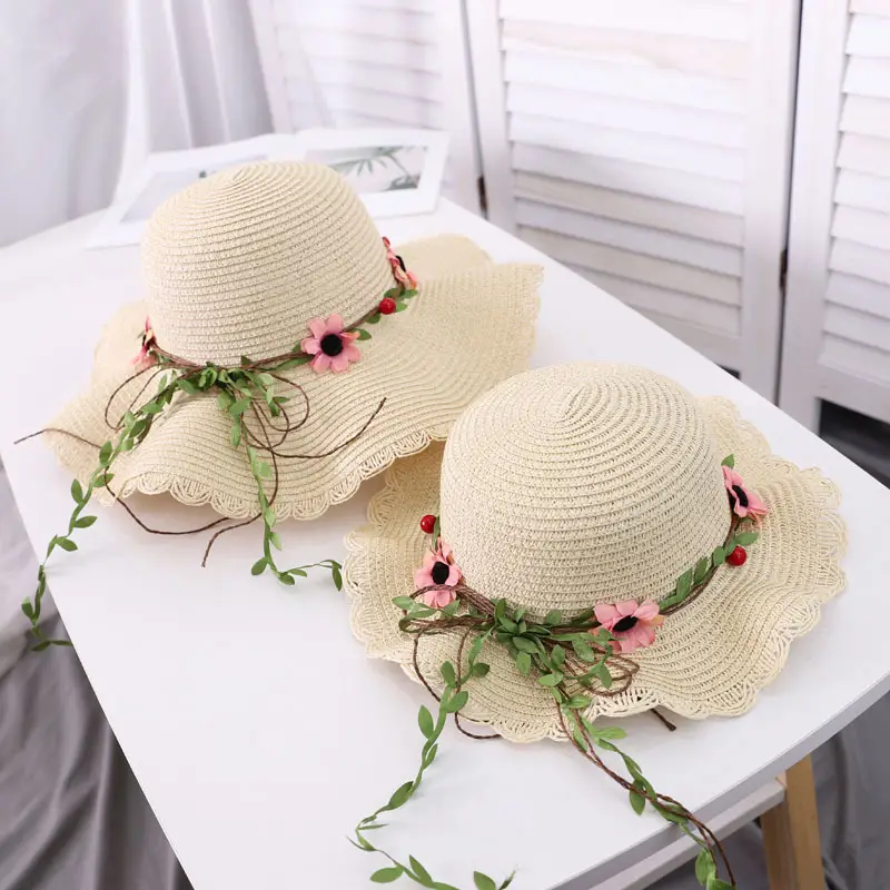 Straw Wave Hat for Women Summer Travel Beach Sun Protection - Image 9