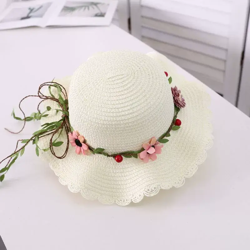 Straw Wave Hat for Women Summer Travel Beach Sun Protection — feature 16