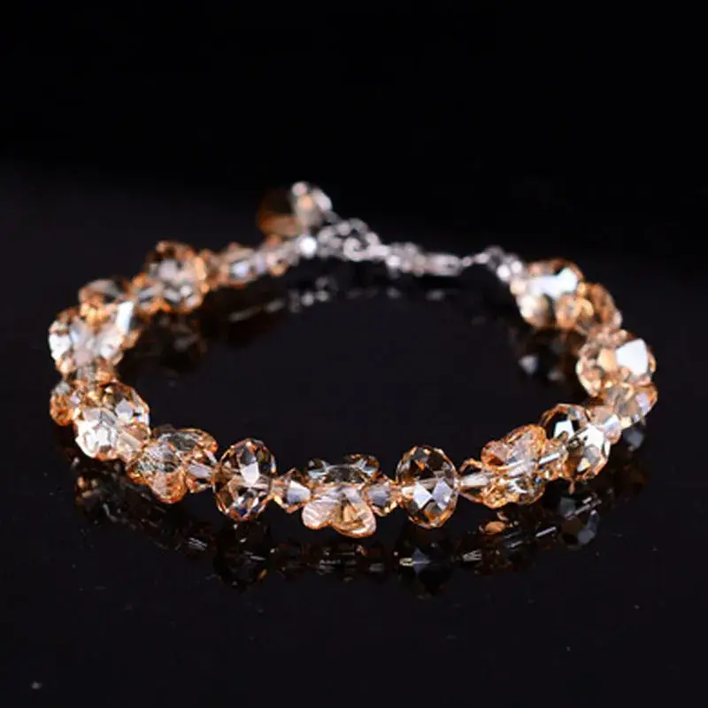 Korean Style Imitation Crystal Butterfly Bracelet for Women
