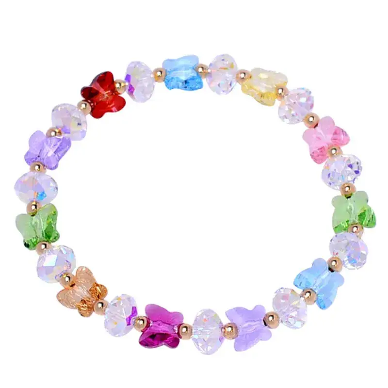 Korean Style Imitation Crystal Butterfly Bracelet for Women