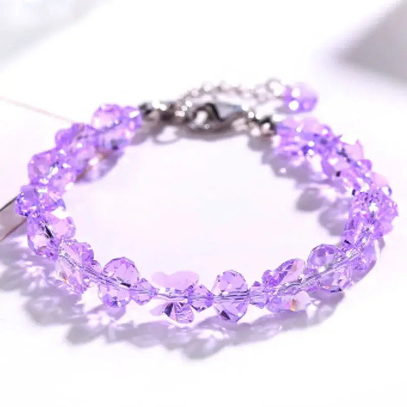 Korean Style Imitation Crystal Butterfly Bracelet for Women