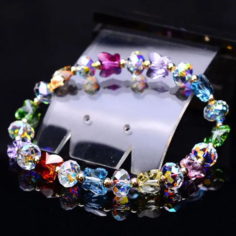 Korean Style Imitation Crystal Butterfly Bracelet for Women