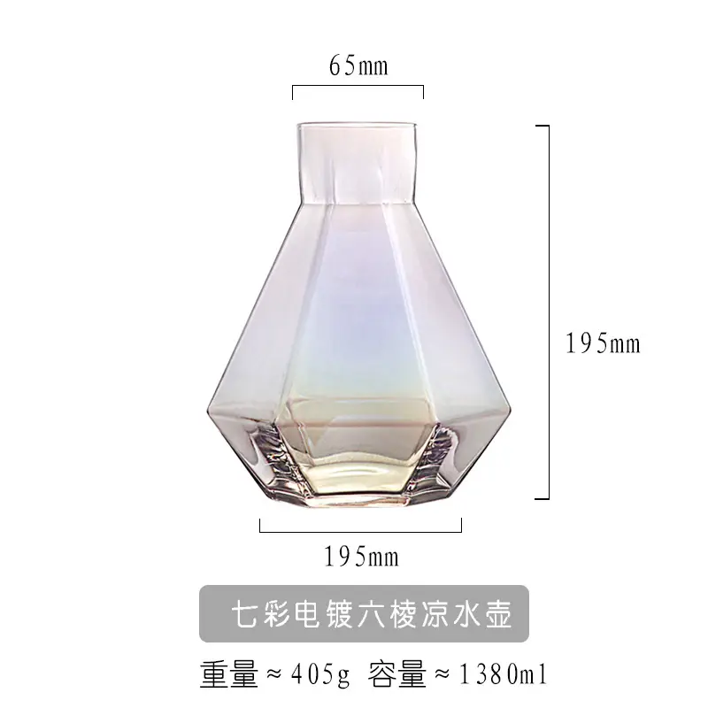 Nordic Hexagonal Cold Water Kettle Glass 140g - Image 7