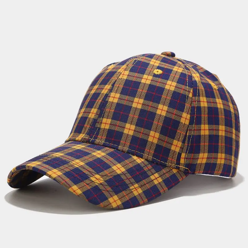 Women Plaid Baseball Caps Summer Korean Style - Image 2