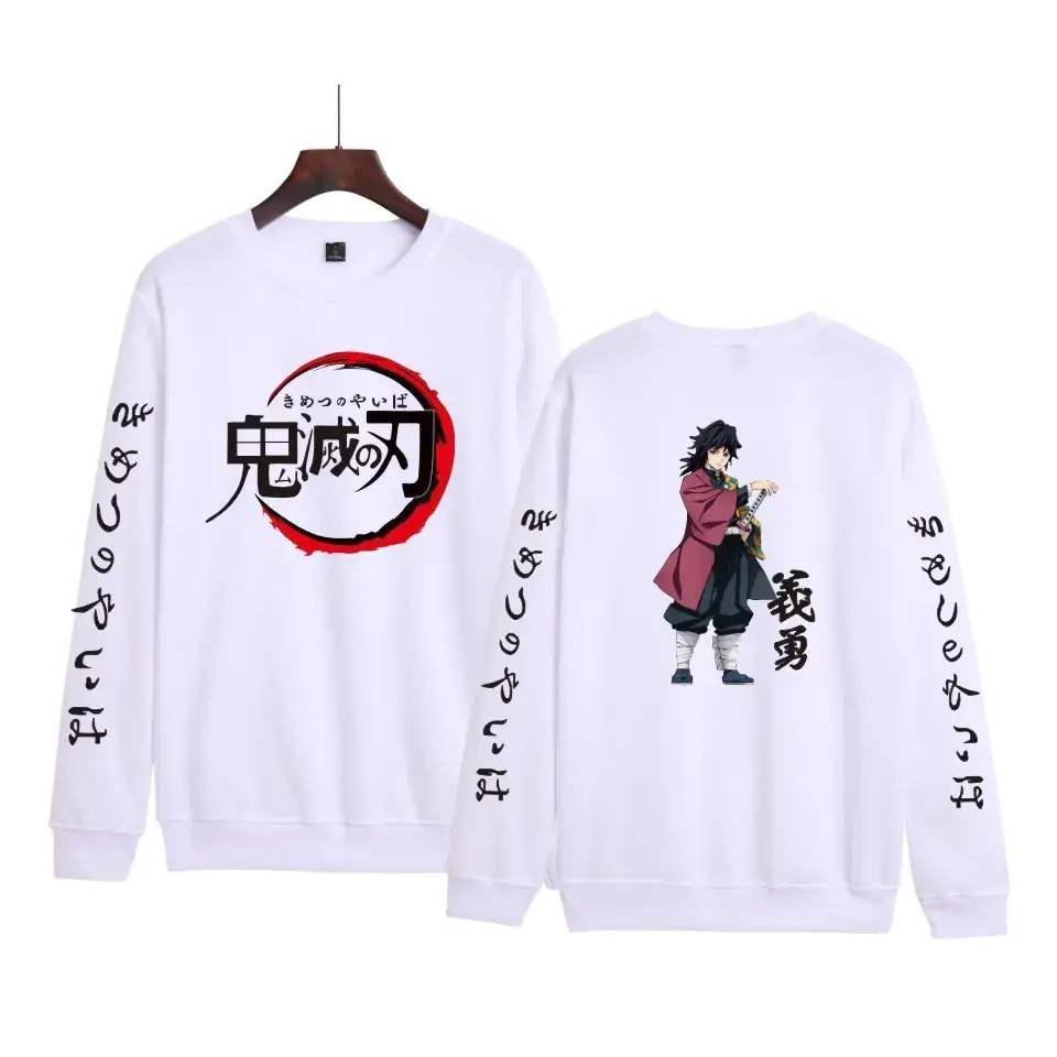Red Anime-themed Sweatshirt Set for Boys Girls