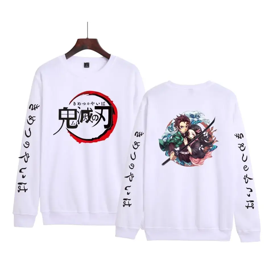 Red Anime-themed Sweatshirt Set for Boys Girls