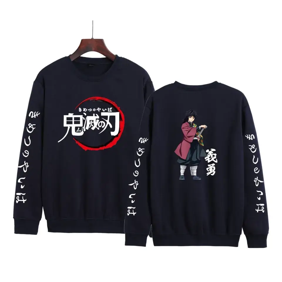 Red Anime-themed Sweatshirt Set for Boys Girls