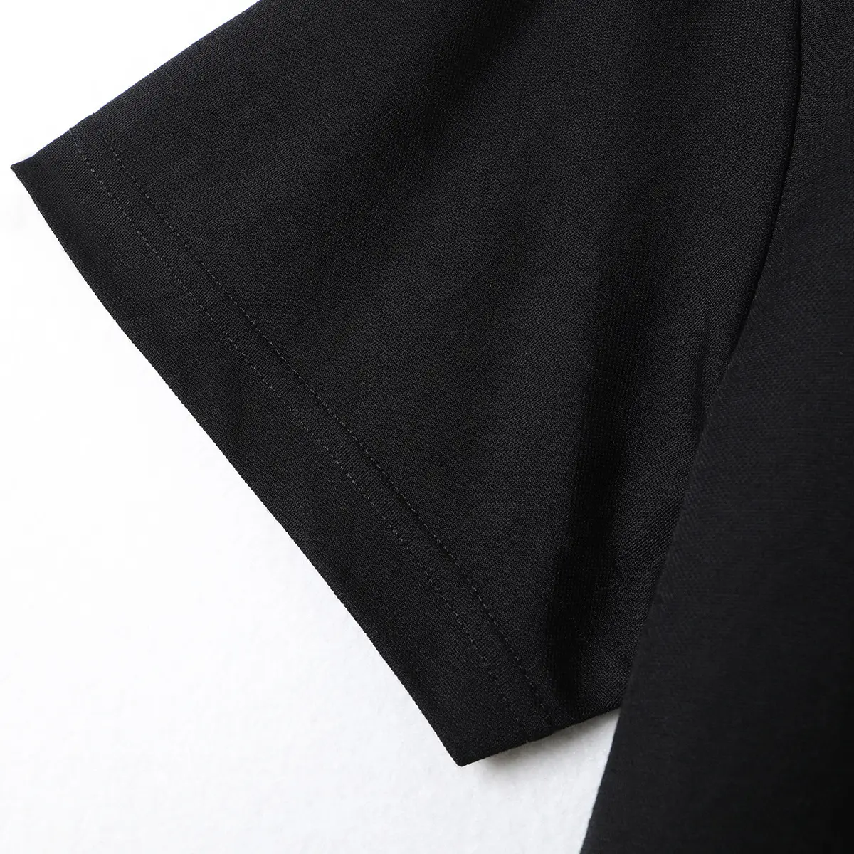 Men's Black Button T-Shirt Summer New - Image 4
