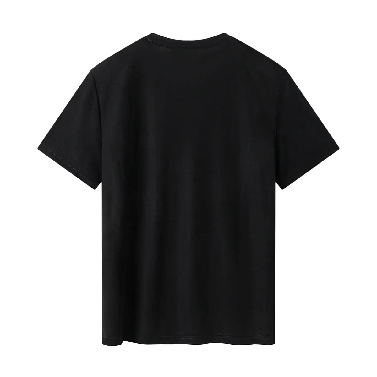 Men's Black Button T-Shirt Summer New - Image 6