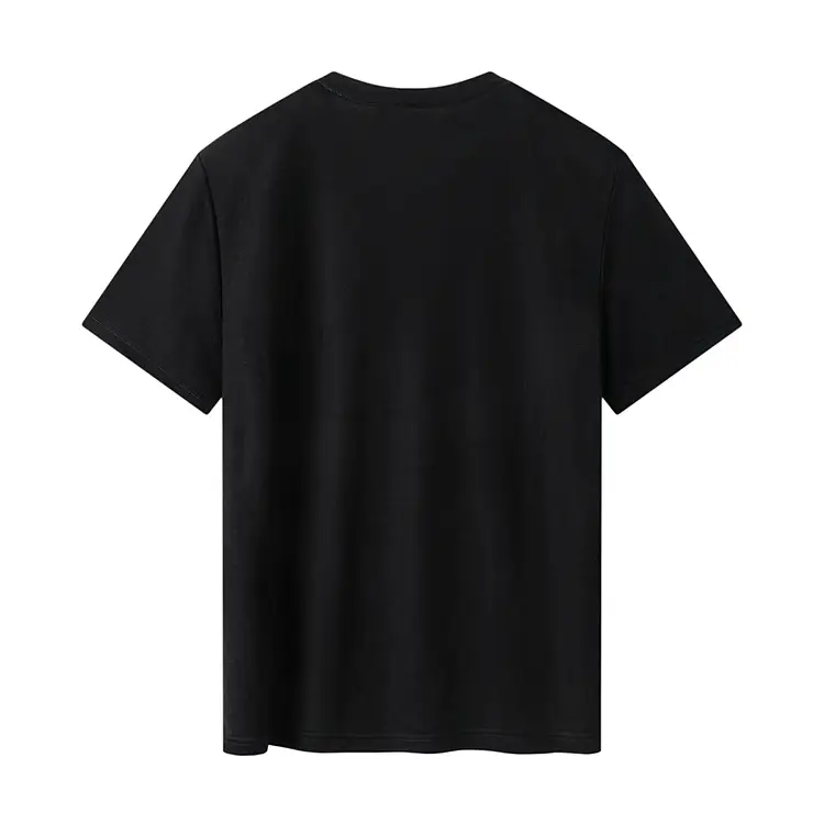 Men's Black Button T-Shirt Summer New — feature 6