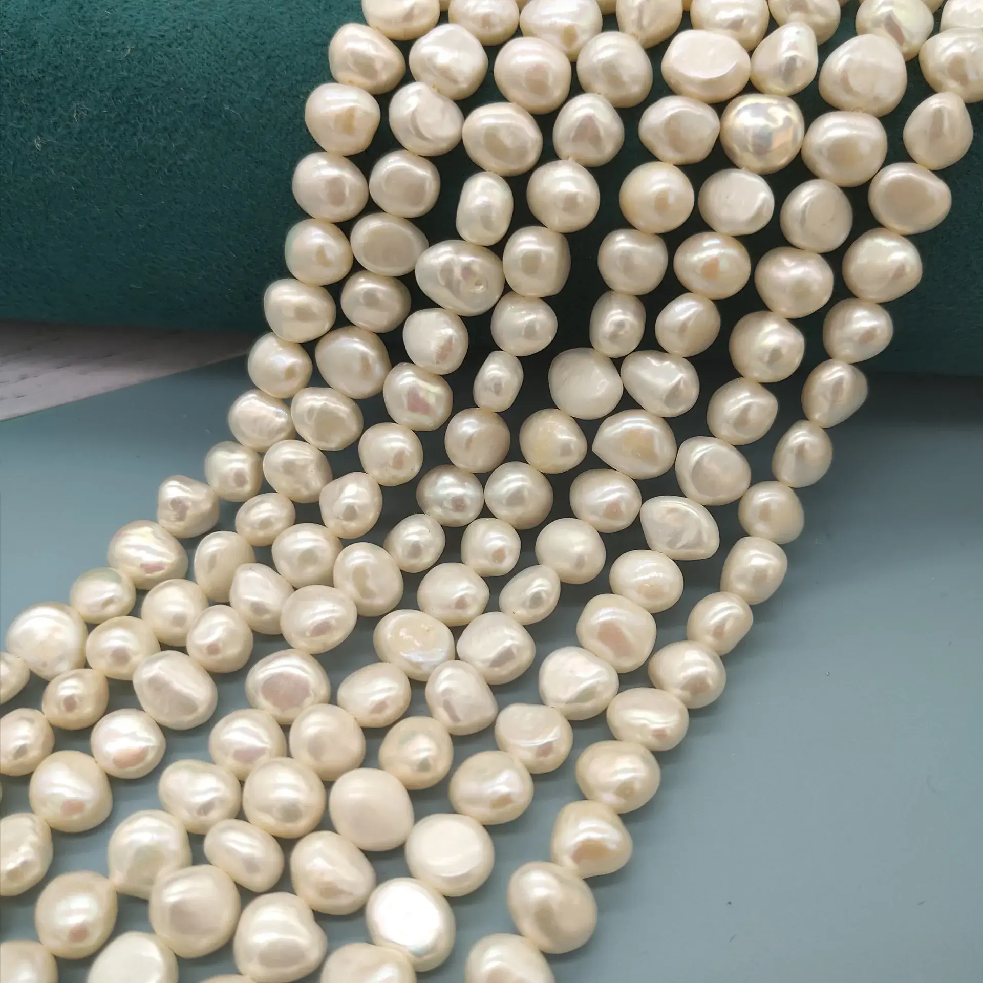 Baroque Pearls 4-10mm Natural Freshwater Double-Sided Light - Image 6