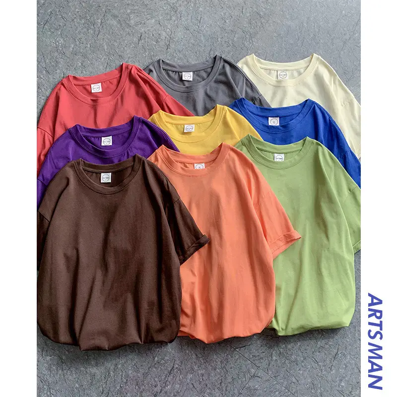 Orange Loose Neck T-Shirt for Teenagers