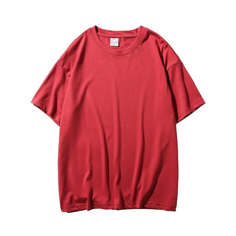Orange Loose Neck T-Shirt for Teenagers