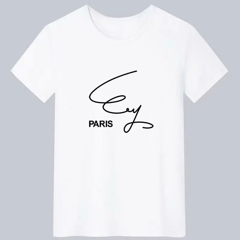Men White Graphic T-Shirt Short Sleeve Summer Wear - Image 3