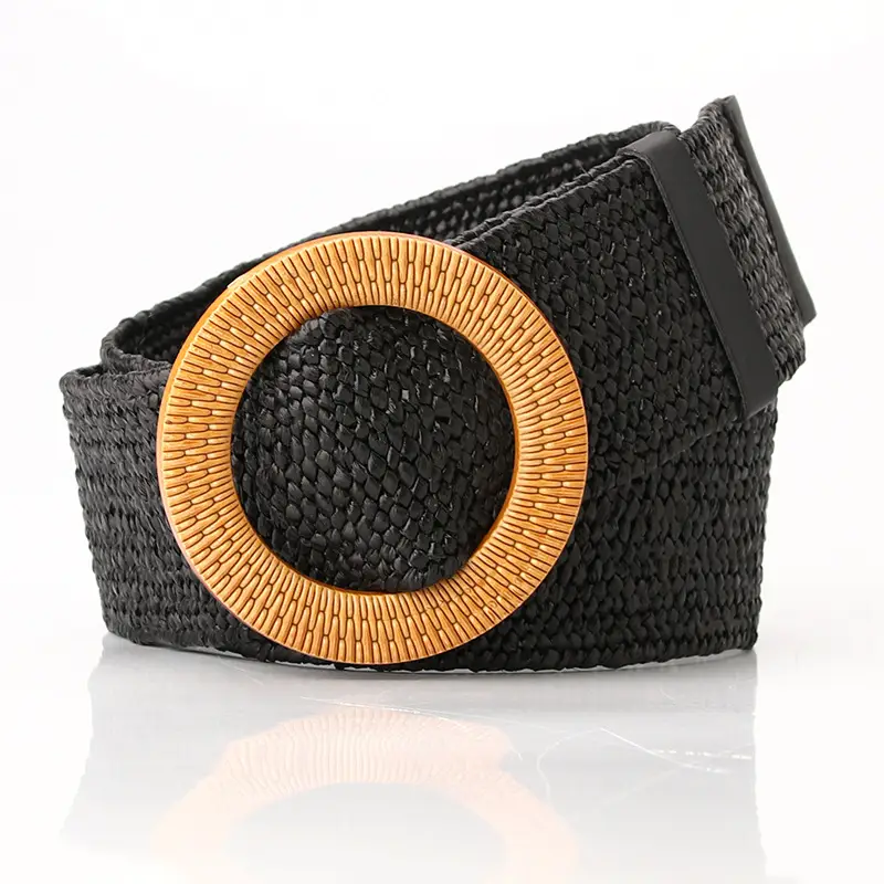 round buckle black